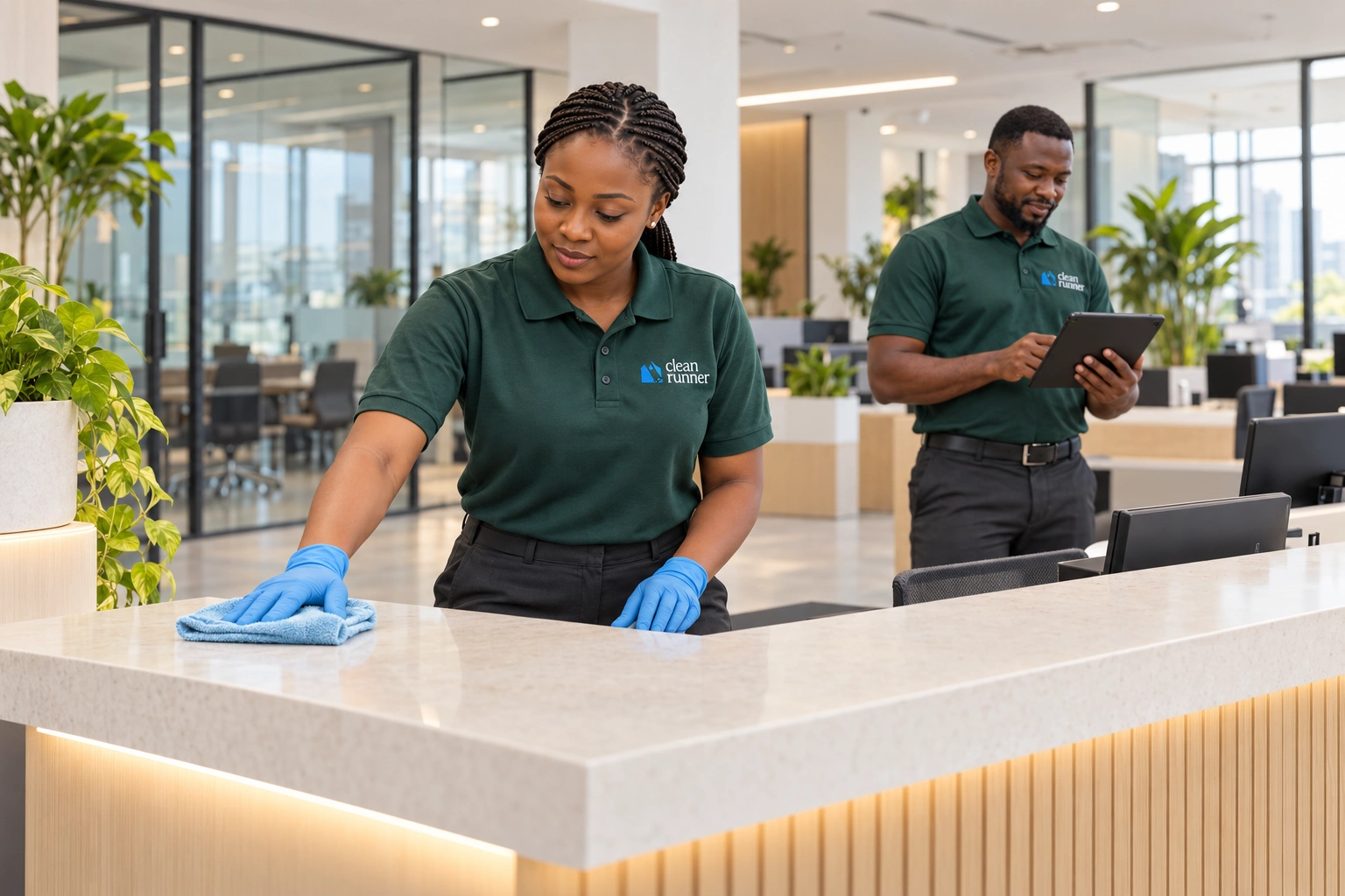 Soft facility services including cleaning and support